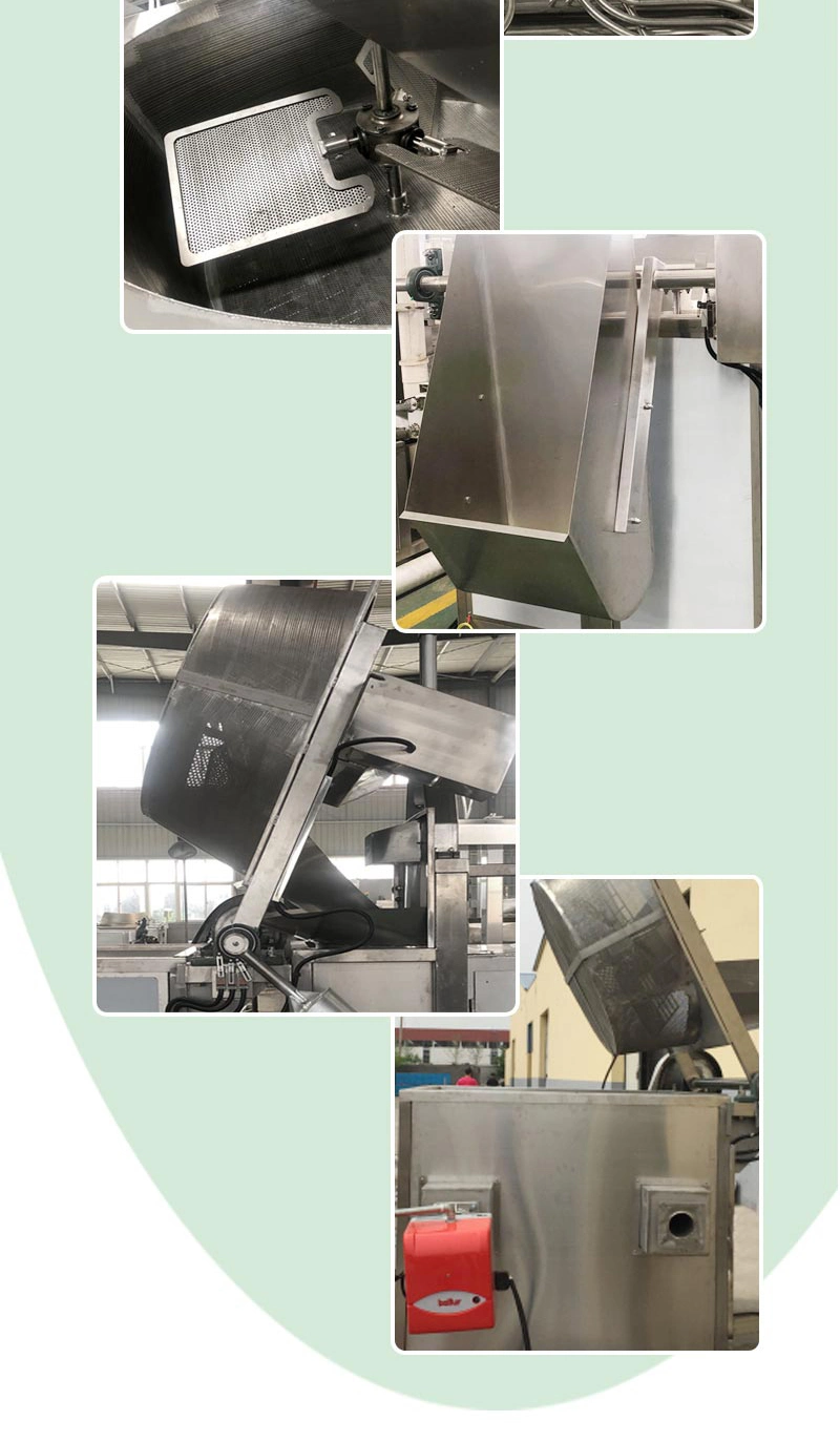 High Productivity Potato Chips Batch Stirring Fryer