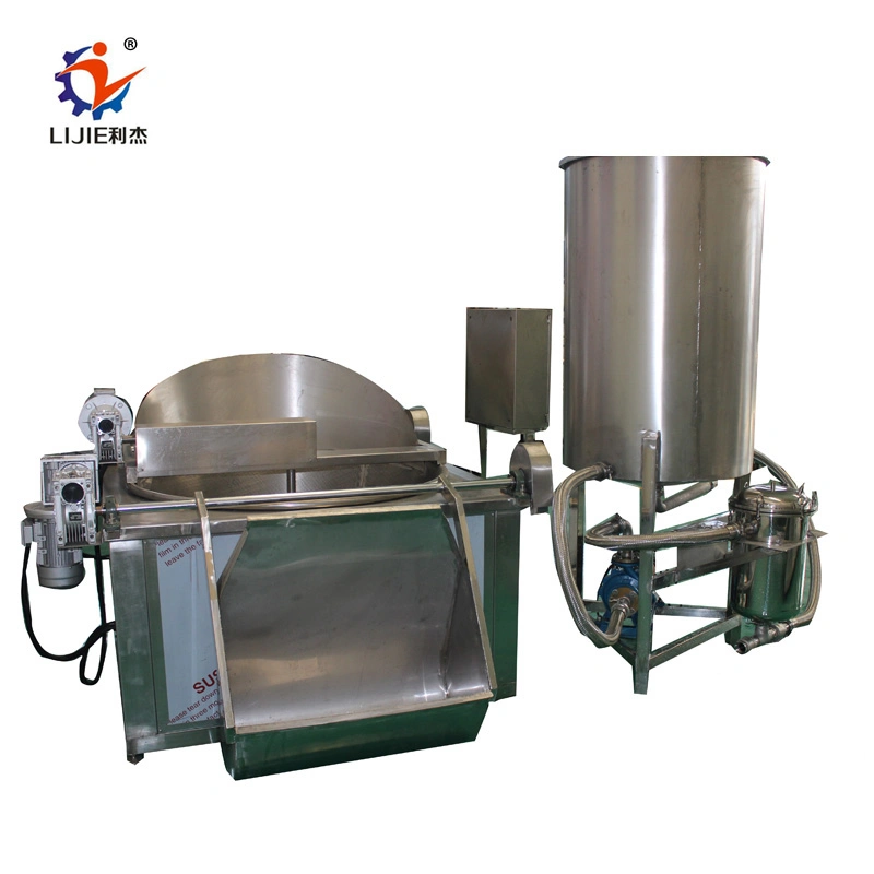 Semi Automatic Chicken Meat French Fries Pea Nut Frying Machine Snack Food Batch Deep Fryer for Food Factory