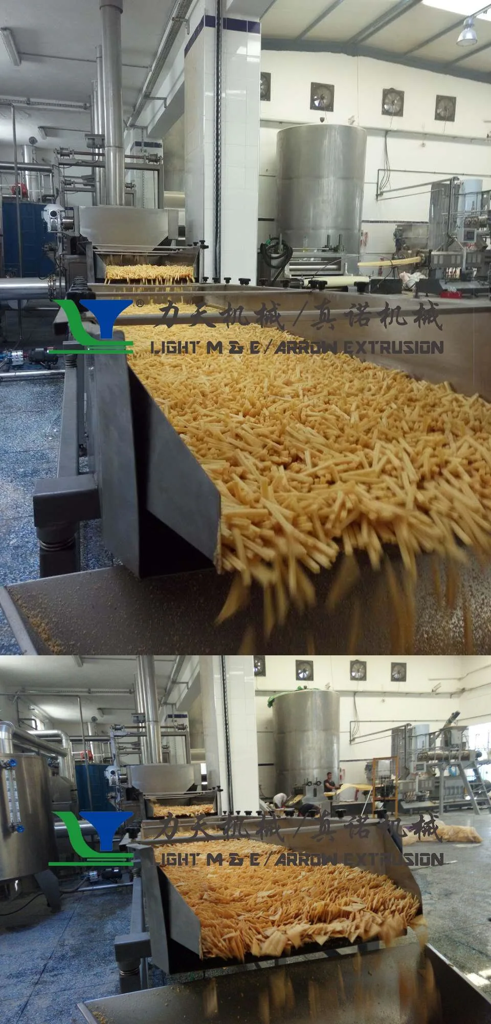 Continuous Automatic Fryer for Snacks