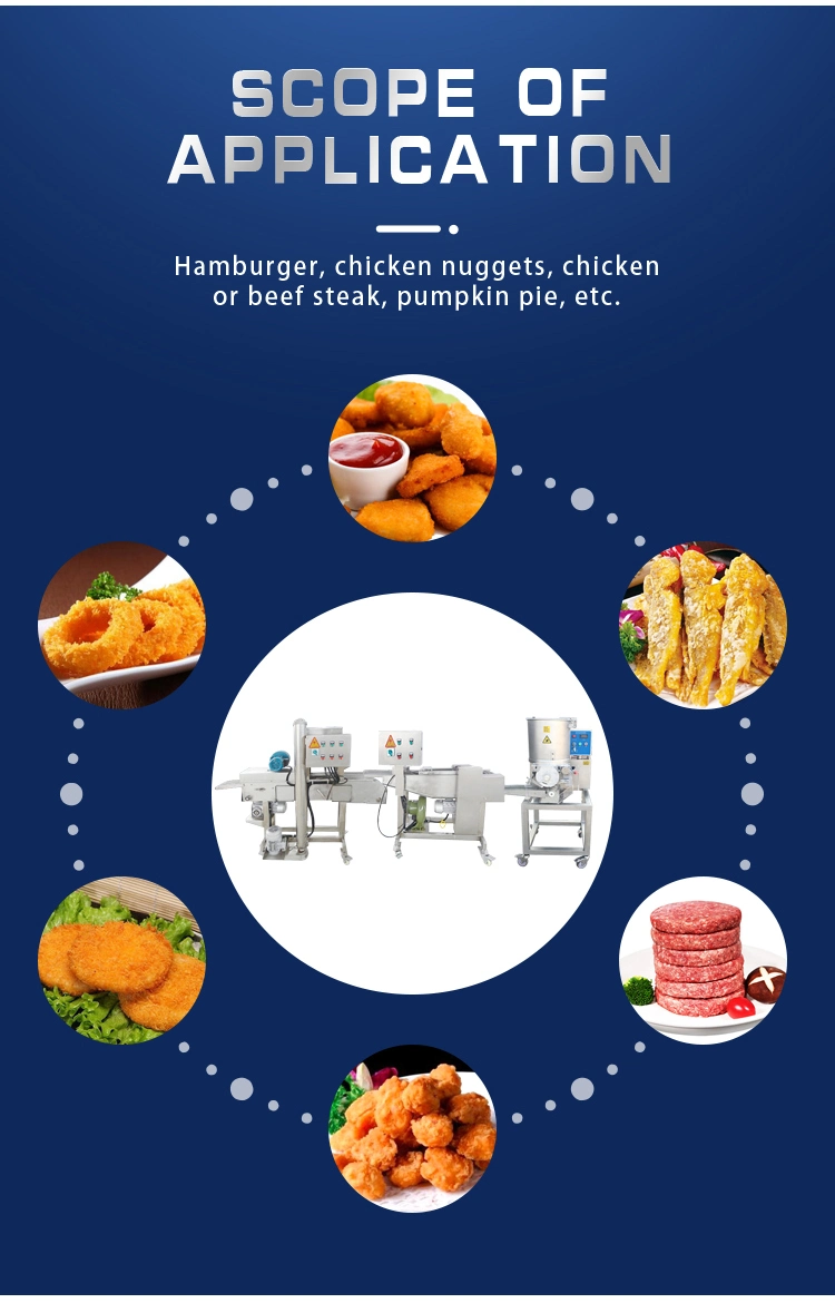 TCA High Quality Chicken Frying Line Industrial Food Making Machine Chicken Nuggets Making Machine