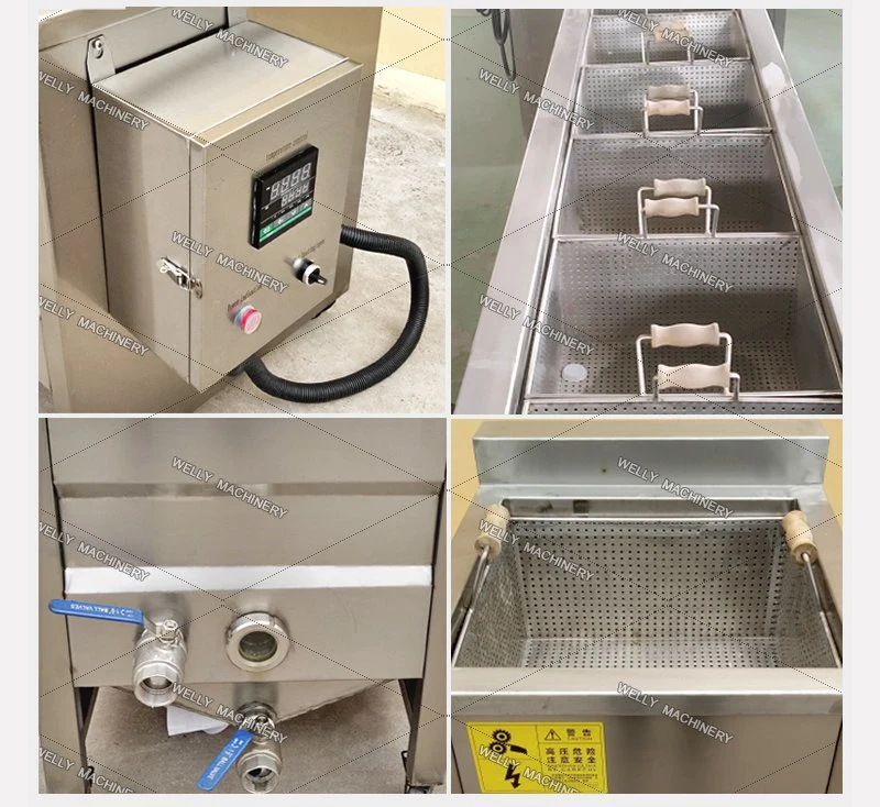 Batch Fryer Machine Gas Fryer with Temperature Control Gas Deep Fryer Commercial