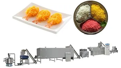 Linea di lavorazione del pangrattato completamente automatica in condizioni nuove