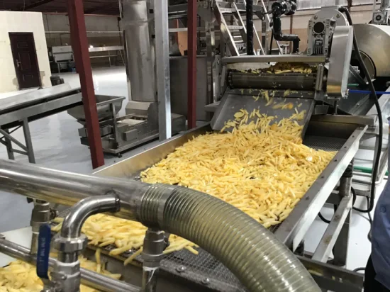 Linea di produzione automatica di patatine fritte congelate, friggitrice per patatine fritte che produce macchine per snack per friggere