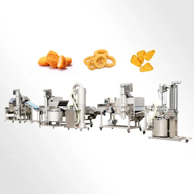 Linea di frittura di pollo TCA di alta qualità, macchina per la produzione di alimenti industriali, macchina per la produzione di crocchette di pollo