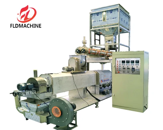 Macchina automatica per la produzione di pellet di mangime per pesci, affondamento galleggiante, animale, uccello, cane, gatto, lavorazione di snack, produzione di linea di estrusione per estrusione